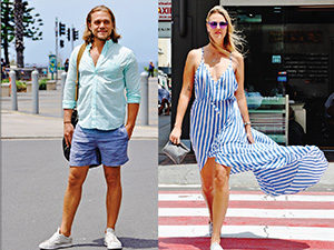 On the street: Fraser and Blair