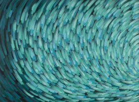 Arja-Valimaki-2018-Chromis-Viridis-Synthetic-Polymer-on-Canvas-112x153cm