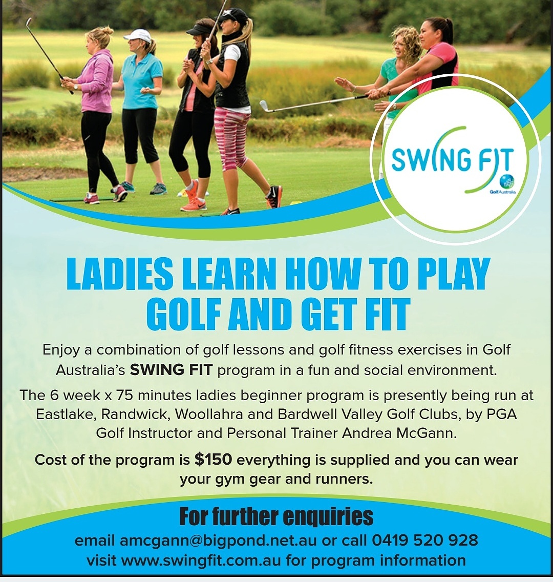 Swing Fit Womens Beginner Golf Program The Beast